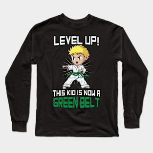 KARATE: This Kid Is Now A Green Belt Gift Long Sleeve T-Shirt